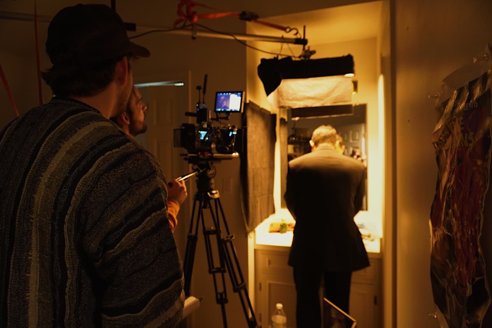 Dark Room with People